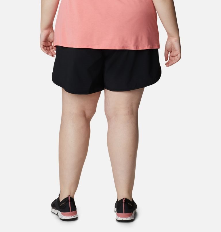 Women's Columbia Bogata Bay Stretch Shorts Black | Plus Size CA-R684C